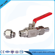 SAE / MS Thread Compression Fitting Ball Valve